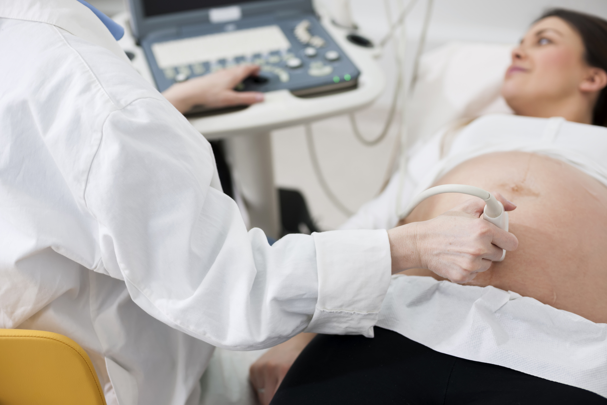 Ultrasound Examination In Doctors Office